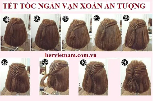 Cách tết tóc ngắn với 18 kiểu xinh đẹp tinh tế, dễ nhớ dễ làm