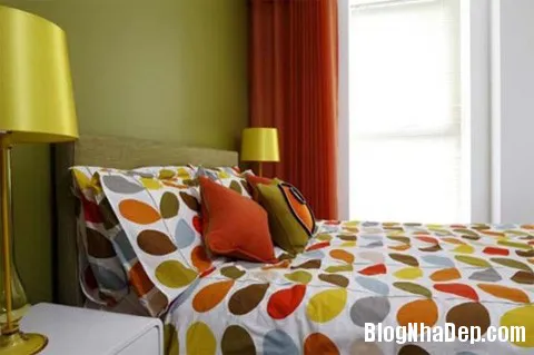 Những phòng ngủ rực rỡ đa sắc màu