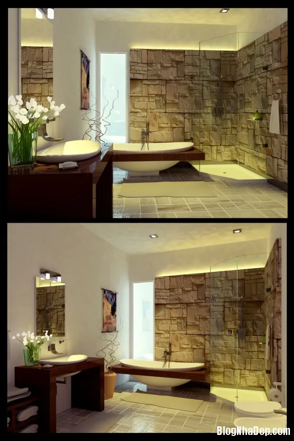 Những phòng tắm độc đáo lấy ý tưởng từ những phong cách xưa